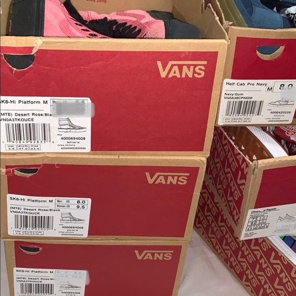 >Ⓜ️SK8-Hi 1.5” PLATFORM MTE SUEDE DESERT ROSE/BLACK LACE UP BRAND NEW VANS - Picture 8 of 16